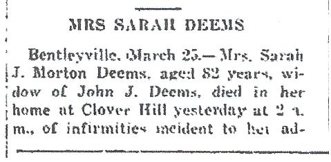 Sarah Morton Deems